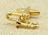 Men's Trombone Tie clip Cufflinks M4370