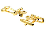 Men's Trombone Tie clip Cufflinks M4370