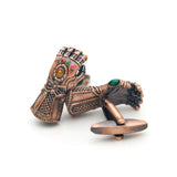 Vintage Red Copper Movie Brass Cufflinks Men's Cuff Links