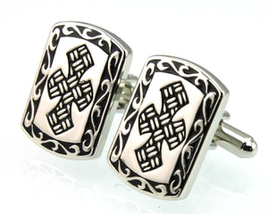 Men's Cross Cufflinks National Flag Symbol S1293