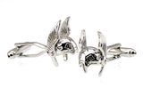 Silver Mask Cufflinks M4337 - Men's Cuff Links