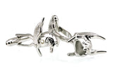 Silver Mask Cufflinks M4337 - Men's Cuff Links