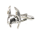 Silver Mask Cufflinks M4337 - Men's Cuff Links