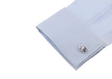 Silver Mask Cufflinks M4337 - Men's Cuff Links