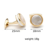 Men's High Round French Cufflinks for Wedding Business