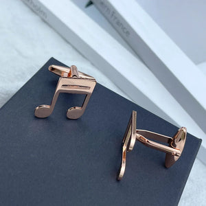 Men's Music Note Cufflinks French Shirt Cuff Links