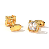 Men's Zircon Square Cufflinks for Wedding