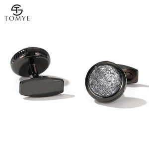 Men's Cufflinks High Starry Sky Metal Round Formal Dress Shirt Cuff Links