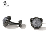 Men's Cufflinks High Starry Sky Metal Round Formal Dress Shirt Cuff Links