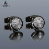 Men's Cufflinks High Starry Sky Metal Round Formal Dress Shirt Cuff Links