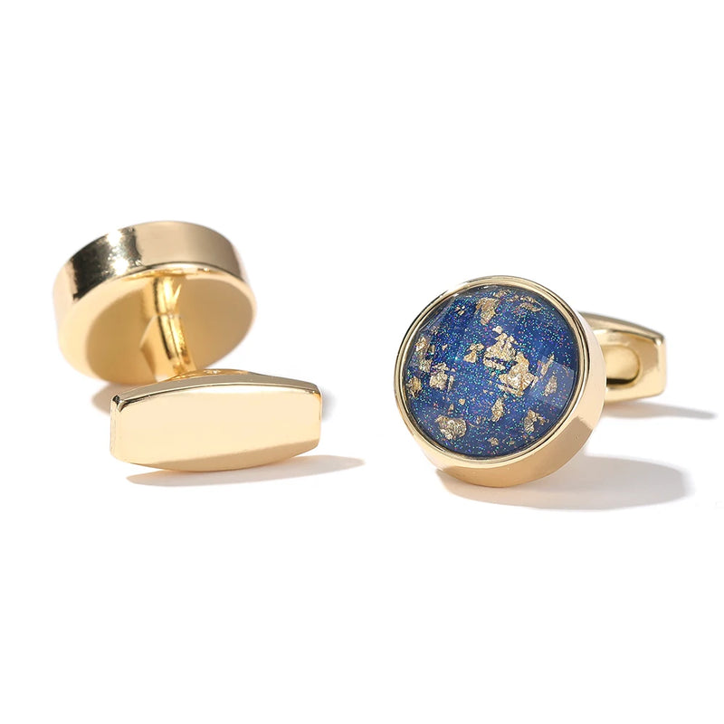 Personalized Round Cufflinks for Wedding Jewelry