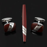 Men's Business Wedding Cufflinks Tie Clip Set