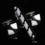 Men's Business Wedding Cufflinks Tie Clip Set