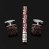 Men's Business Wedding Cufflinks Tie Clip Set