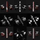 Men's Business Wedding Cufflinks Tie Clip Set