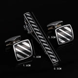Men's Business Wedding Cufflinks Tie Clip Set