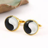 Two Tone Fritillaria Cufflinks for Men