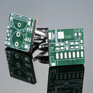 Men's Cufflinks Jewelry Game Machine Motherboard Business Shirt Suit Pin