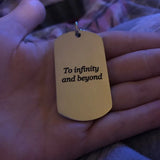 Men's Personalized Army Dog Tag Pendant Necklace