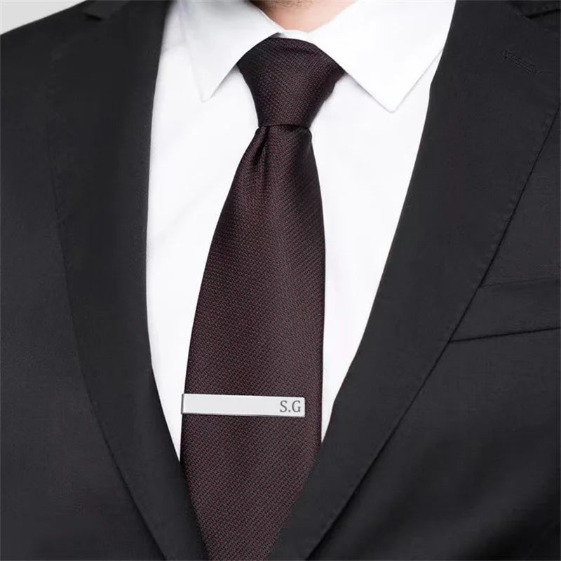 Personalized Stainless Steel Name Tie Clip