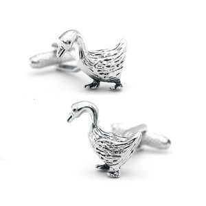 Goose Cuff Links Copper Material Cufflinks