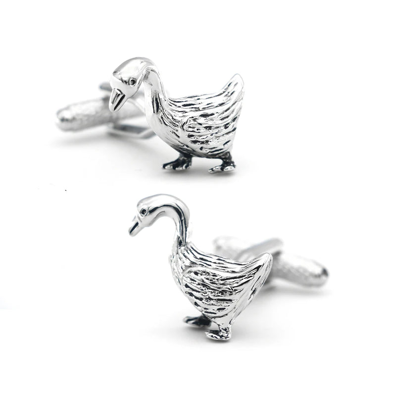 Goose Cuff Links Copper Material Cufflinks