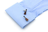Guitar Cufflinks Coffee Music Cuff Links for Men