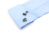 Men's Dinosaur Skull Cufflinks Animal Head Brass Cuff Links