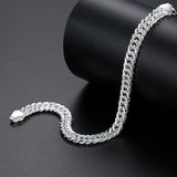 Men's Personality Whip Chain 925 Silver Bracelet Gift Jewelry
