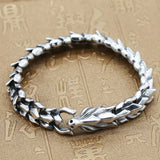 Men's Domineering Faucet Bracelet Thai Silver Retro Bone Chain