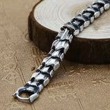Men's Domineering Faucet Bracelet Thai Silver Retro Bone Chain