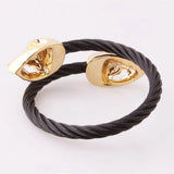 Men's Skull Bracelet Stainless Steel Cuff Wire Bangles