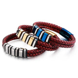 Men's Titanium Leather Bra...