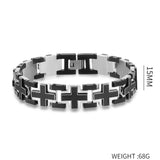 Men's Stainless Steel Double-layer Link Chain Bracelets 215mm