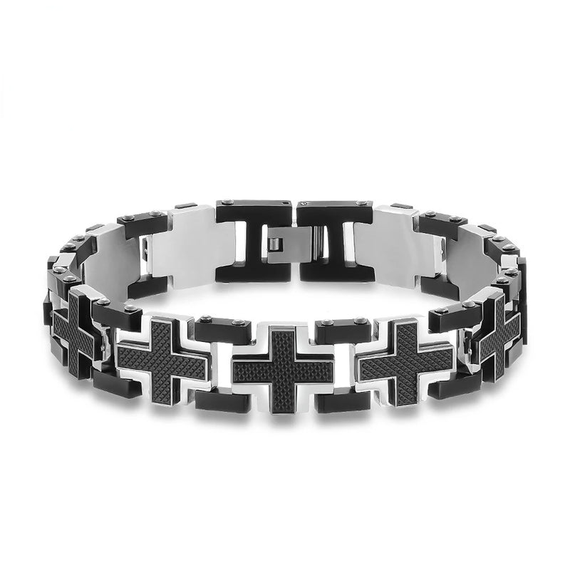 Men's Stainless Steel Double-layer Link Chain Bracelets 215mm