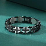 Men's Stainless Steel Double-layer Link Chain Bracelets 215mm