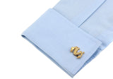 Men's Dragon Cuff Links Copper Material Silver Animal Cufflinks