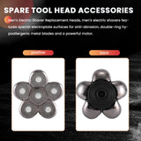 Men's Electric Blade Replacement Head, 6 Blades, Bald Look
