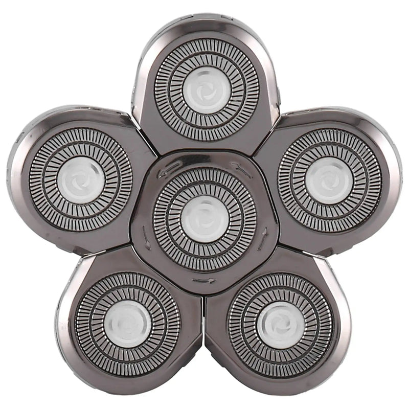 Men's Electric Blade Replacement Head, 6 Blades, Bald Look