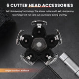 Men's Electric Blade Replacement Head, 6 Blades, Bald Look