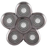 Men's Electric Blade Replacement Head, 6 Blades, Bald Look