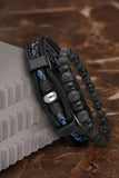 Men's Stone Beaded Bracelet Stylish Colorfast Material