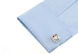 Men's Copper Cuff Links 'I LOVE MY DAD'