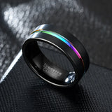 Men's Multicolour Stainless Steel Ring for Party Wedding