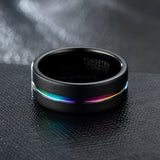 Men's Multicolour Stainless Steel Ring for Party Wedding