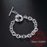 Men's 925 Silver Thick Chain Bracelet