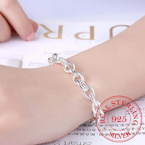 Men's 925 Silver Thick Chain Bracelet