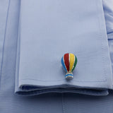 Men's Fire Balloon Cuff Links Copper Multicolour