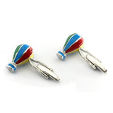 Men's Fire Balloon Cuff Links Copper Multicolour