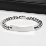Men's Stainless Steel Bracelet 6mm Box Chain Wristband